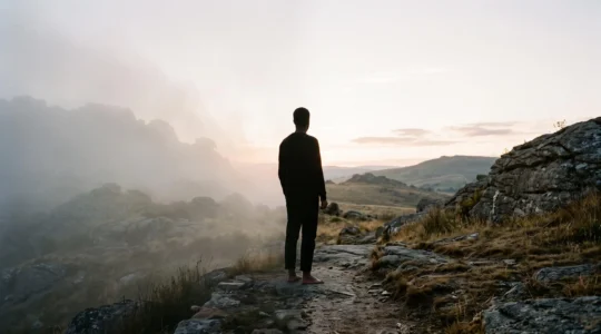 Photographie symbolique illustrant la clarté mentale préservée par le CBD face au brouillard mental provoqué par le THC